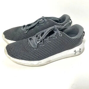 Under Armour Womens Ripple Metallic Grey Sneakers Size 9.5